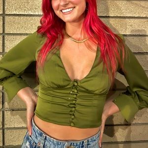 Princes Polly corset button up top